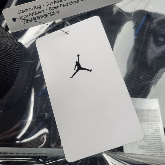 Nike Jordan Stadium Clear Tote Bag -14L- Fanny Hip Purse See Through 9a0847-023 - Picture 7 of 8